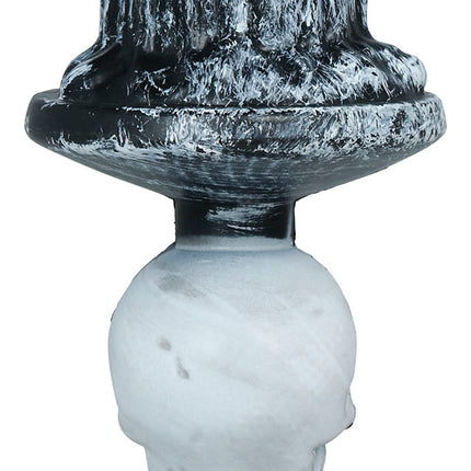 Bougeoir d'Halloween « Squelette gris » - 1 pièce
