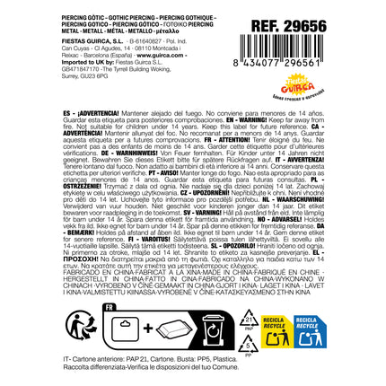 Zilveren Nep Piercing 3st