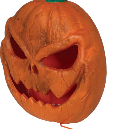 Citrouille d'Halloween orange avec lumière, 28 cm
