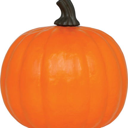 Citrouille d'Halloween en mousse orange avec lumière, 28 cm