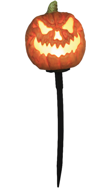 Citrouille d'Halloween orange avec lumière et effets lumineux, 13 cm, lot de 3