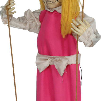 Halloween Pop Hangend Meisje Met Licht, Geluid En Beweging 105cm