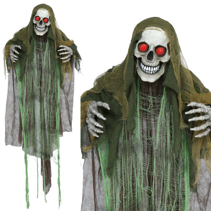 Halloween Skelet Met Licht, Geluid En Beweging 1,65m