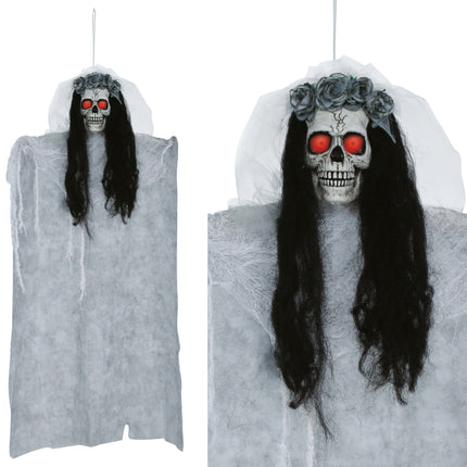 Halloween Skelet Lang Haar 95cm