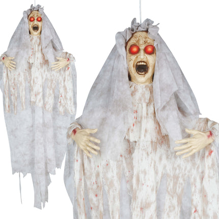 Halloween Pop Bruid Licht, Geluid En Beweging 1,7m