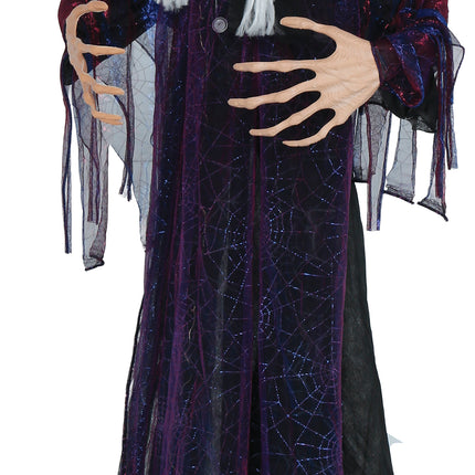 Halloween Pop Heks Met Sokkel, Licht En Geluid 1,8m