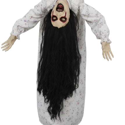 Halloween Pop Staande Vrouw Met Licht, Geluid En Beweging 1,35m