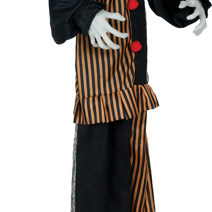 Halloween Pop Clown Met Licht, Geluid En Beweging 1,7m