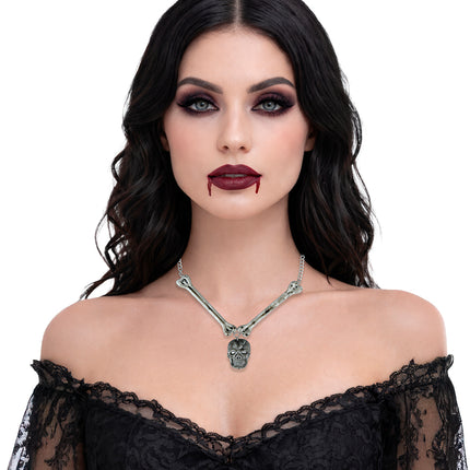 Halloween Ketting Doodskop En Botten