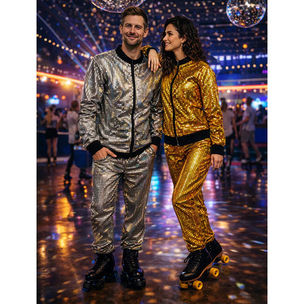 Survêtement Disco Diamond Dude argenté