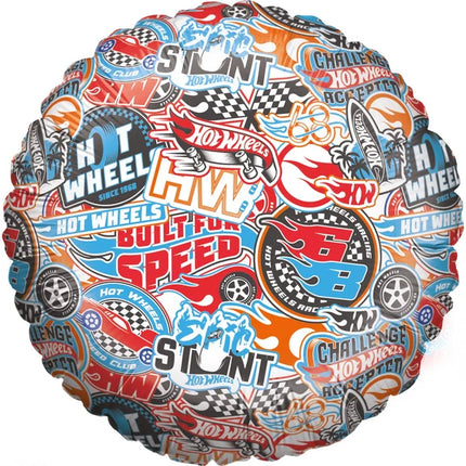 Ballon Hot Wheels Helium coloré, vide, 45 cm