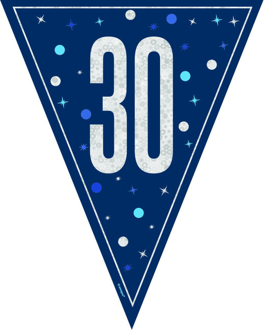 30 Jaar Slinger Blauw 2,5m van Unique koop je bij Partywinkel