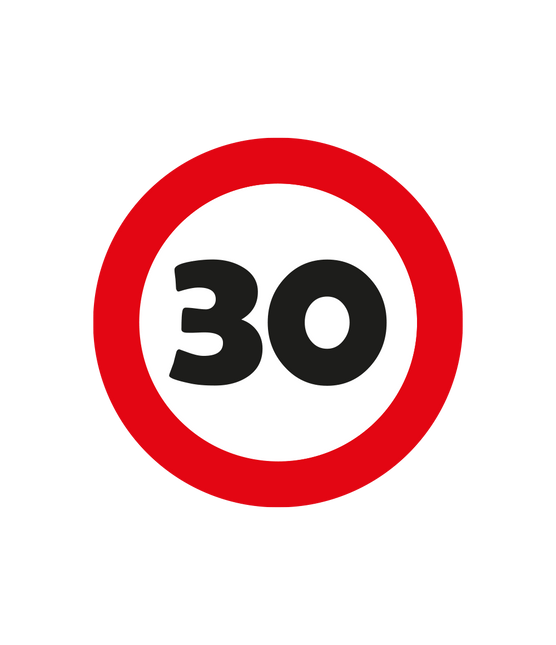 30 Jaar Tafelconfetti 2,5cm - Partywinkel - 8716764248139