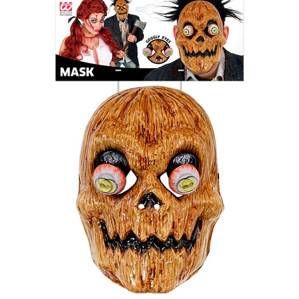 MASQUE AVEC YEUX MOBILES CITROUILLE