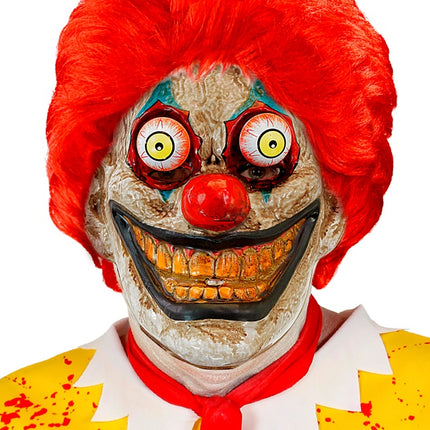 MASQUE AVEC YEUX VACILLANTS CLOWN