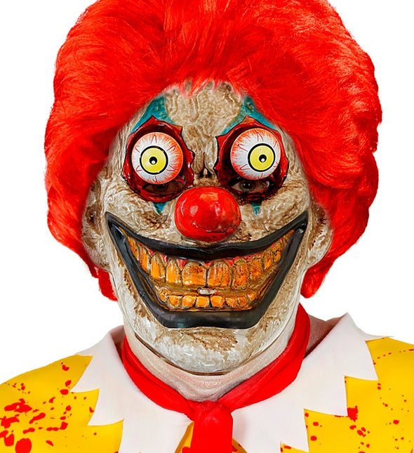 MASQUE AVEC YEUX VACILLANTS CLOWN
