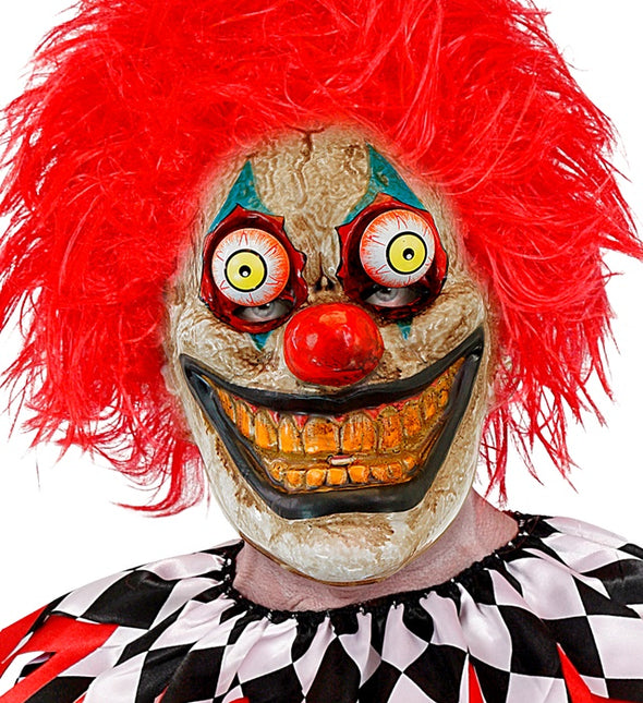 MASQUE AVEC YEUX VACILLANTS CLOWN