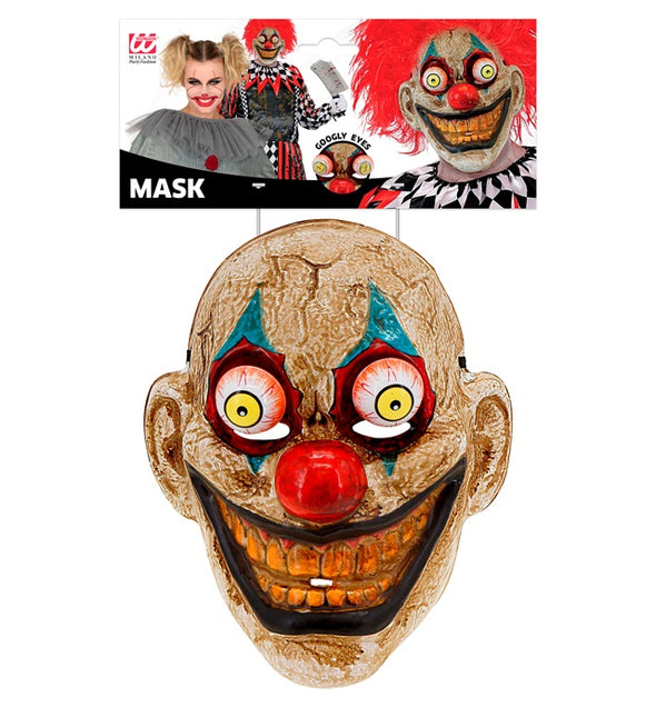 MASQUE AVEC YEUX VACILLANTS CLOWN