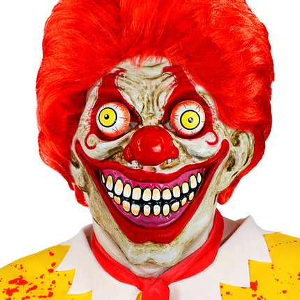 MASQUE AVEC YEUX VACILLANTS CLOWN D'HORREUR