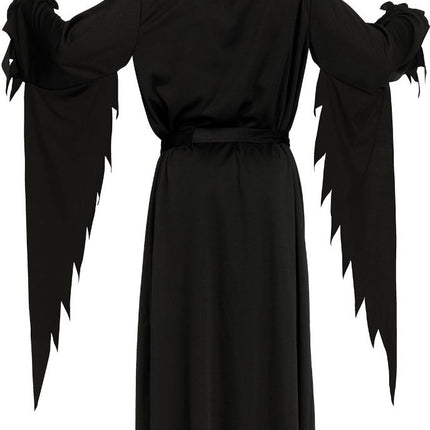 Costume d'Halloween Fantôme Noir Enfant Visage Vieilli