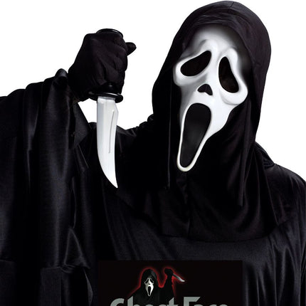 Masque de Ghostface avec couteau