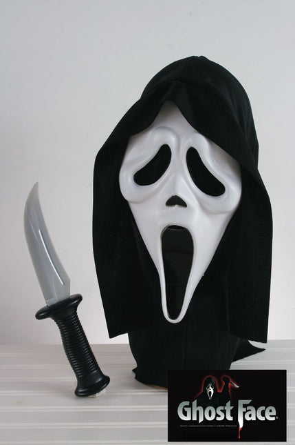 Masque de Ghostface avec couteau