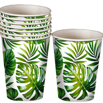 Tasses en feuilles de palmier 240ml 6pcs