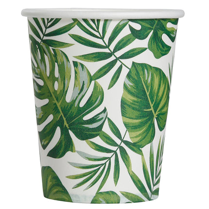 Tasses en feuilles de palmier 240ml 6pcs