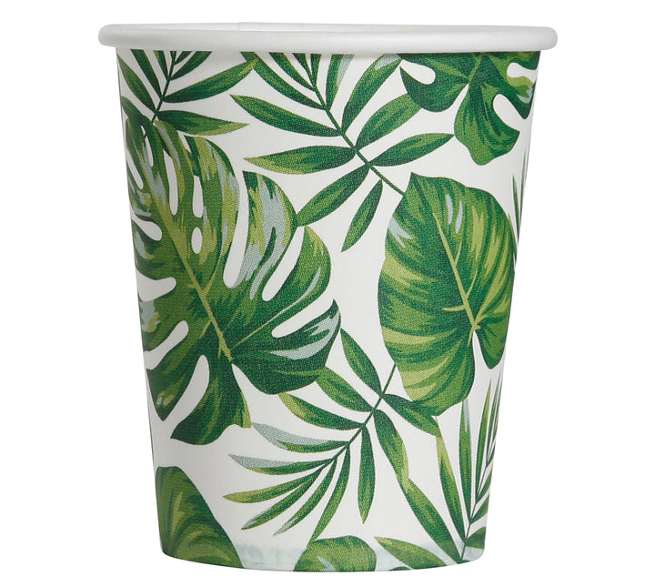 Tasses en feuilles de palmier 240ml 6pcs