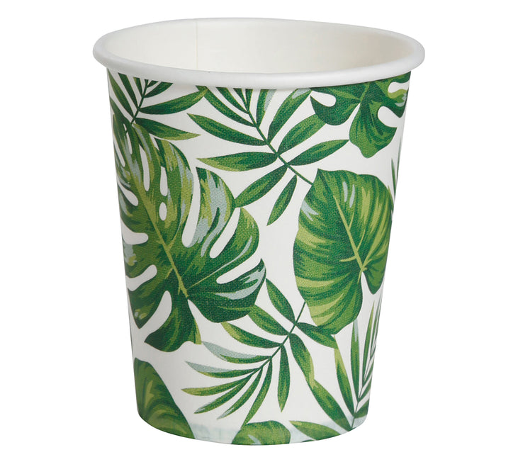 Tasses en feuilles de palmier 240ml 6pcs