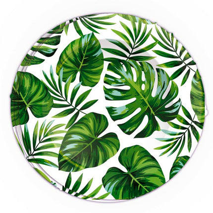 Assiettes à feuilles de palmier 23cm 6pcs