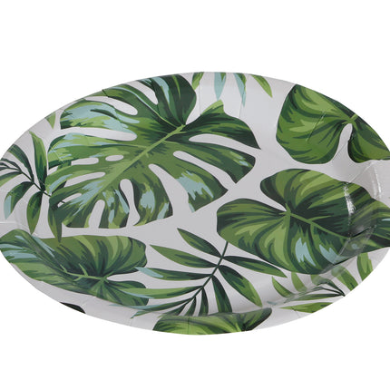 Assiettes à feuilles de palmier 23cm 6pcs