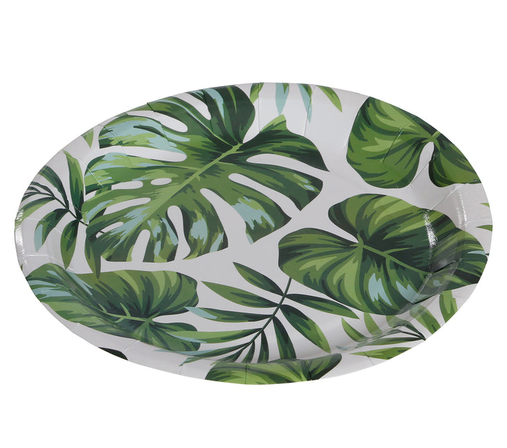 Assiettes à feuilles de palmier 23cm 6pcs