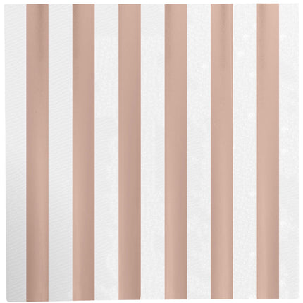 Serviettes de table or rose 33cm 12pcs