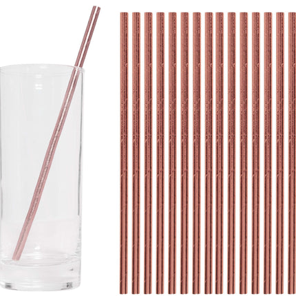 Pailles en or rose 12pcs