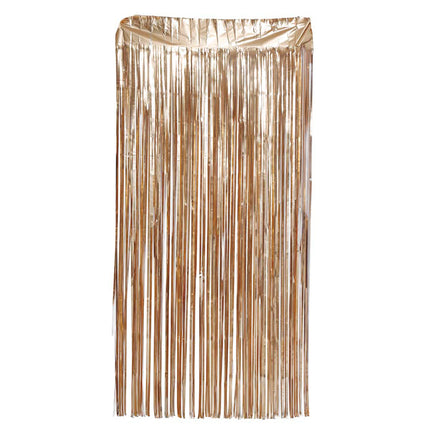 Tapis de rideau de porte doré 2m
