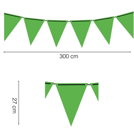 Papier guirlande vert 3m