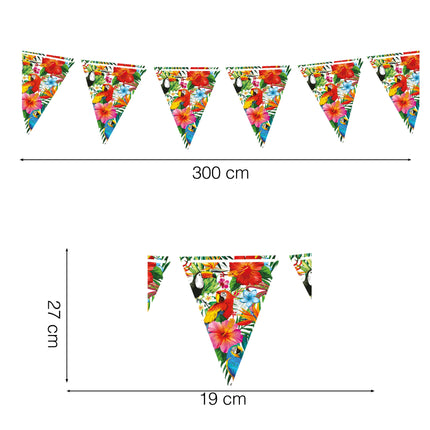 Papier pour guirlande hawaïenne 3m