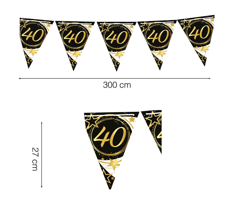 Papier des 40 ans de Garland 3m