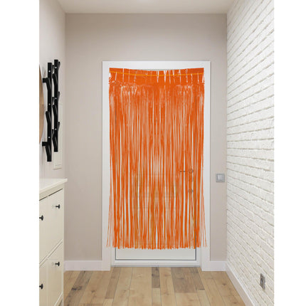 Rideau de porte orange 2m