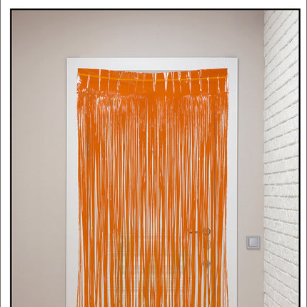 Rideau de porte orange 2m