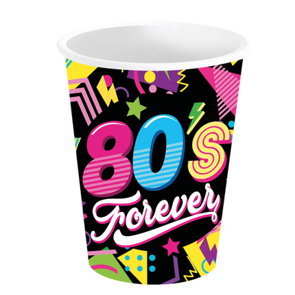 Gobelets néon 80S 240ml 6pcs