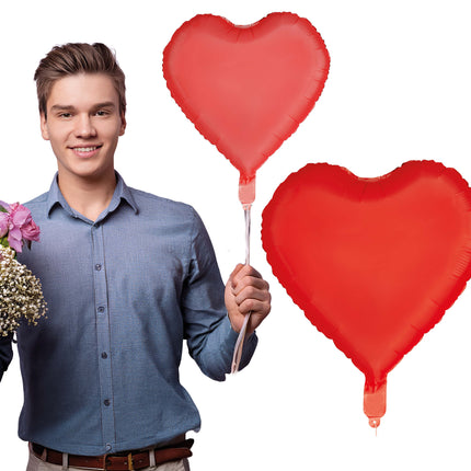 Ballons en forme de coeur 40cm