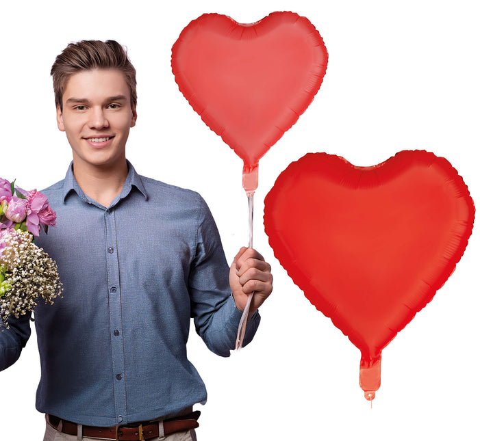 Ballons en forme de coeur 40cm