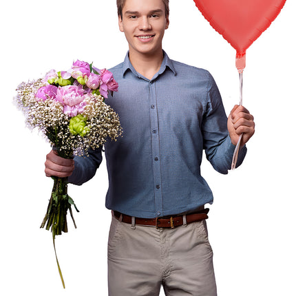 Ballons en forme de coeur 40cm
