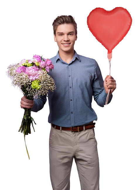 Ballons en forme de coeur 40cm