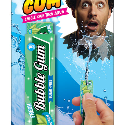 Paquet de chewing-gum qui fait couler l'eau.