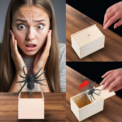 Fausse araignée d'Halloween en boîte