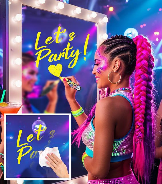 Marqueur à craie jaune