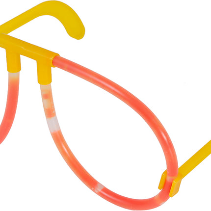 Lunettes de couleur qui brillent dans le noir